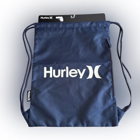 Nwt Hurley Blue Drawstring Backpack - Picture 1 of 2